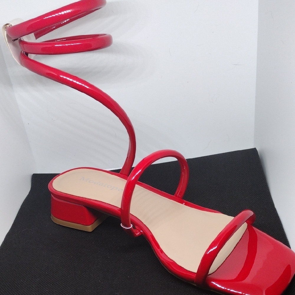Modatope Red Strappy Heels – Size 6, New in Box! Make Offer